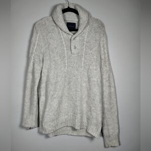 American Eagle Outfitters Men's Light Knit Gray Sweater Size Medium